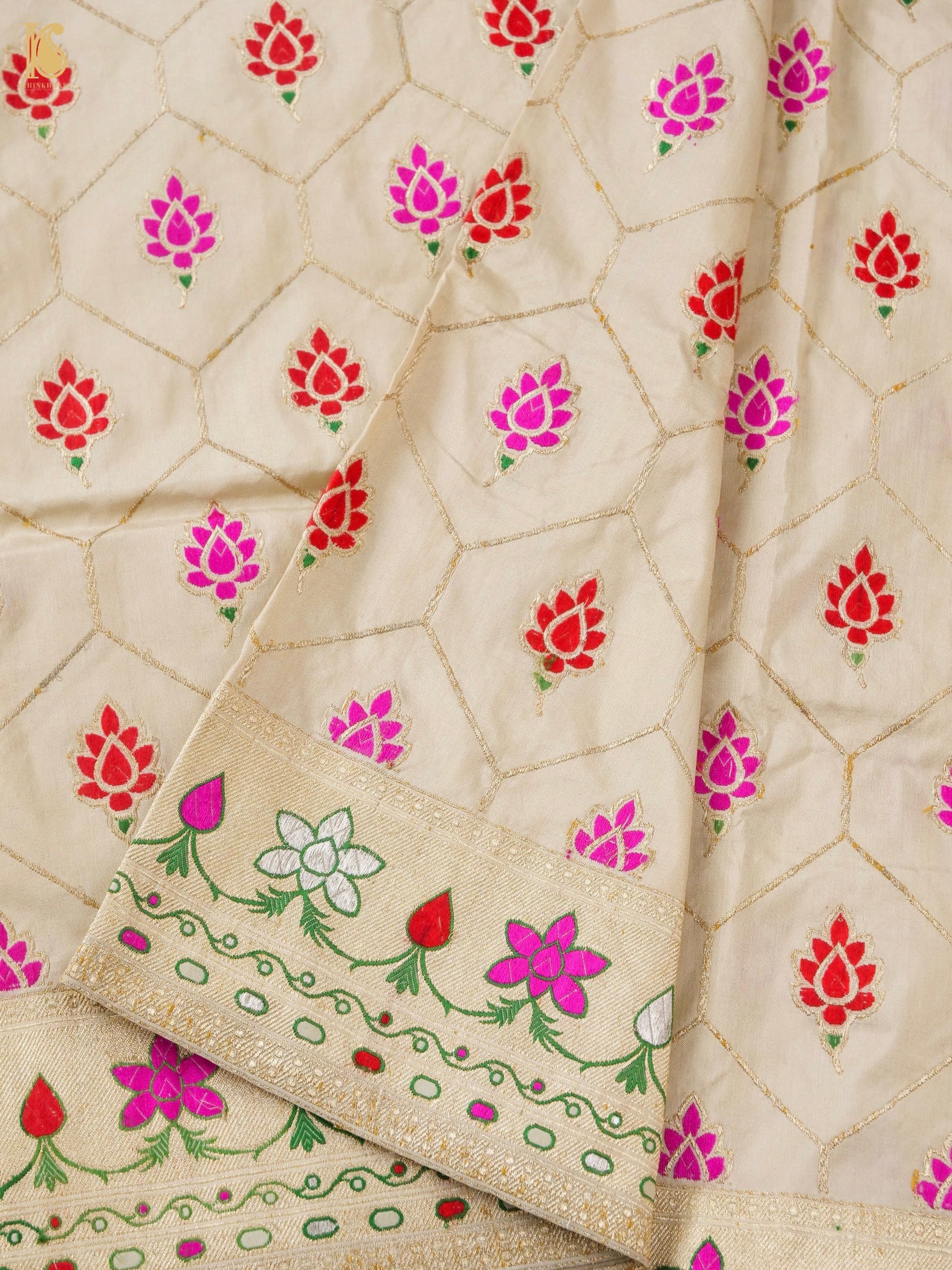 Banarasi Handloom Pure Katan Silk Kadwa Saree