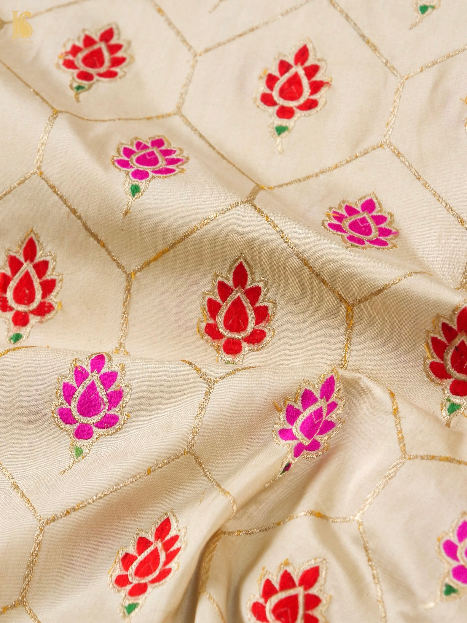 Banarasi Handloom Pure Katan Silk Kadwa Saree