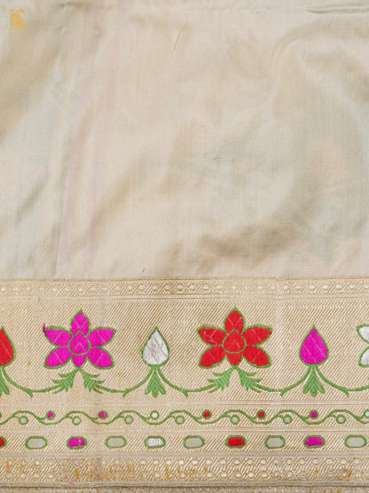 Banarasi Handloom Pure Katan Silk Kadwa Saree