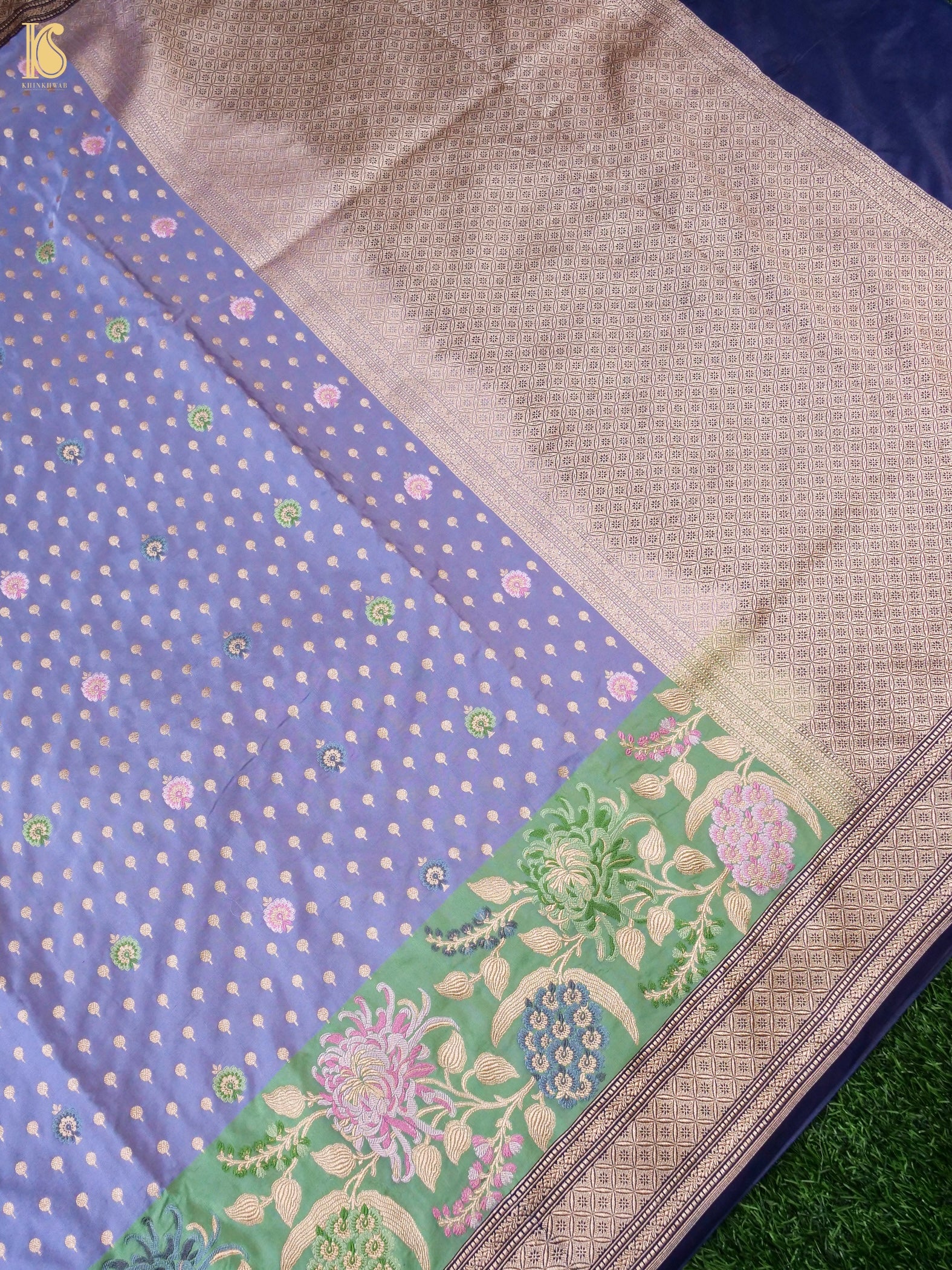 Banarasi Handloom Pure Katan Silk Saree with Tilfi Border