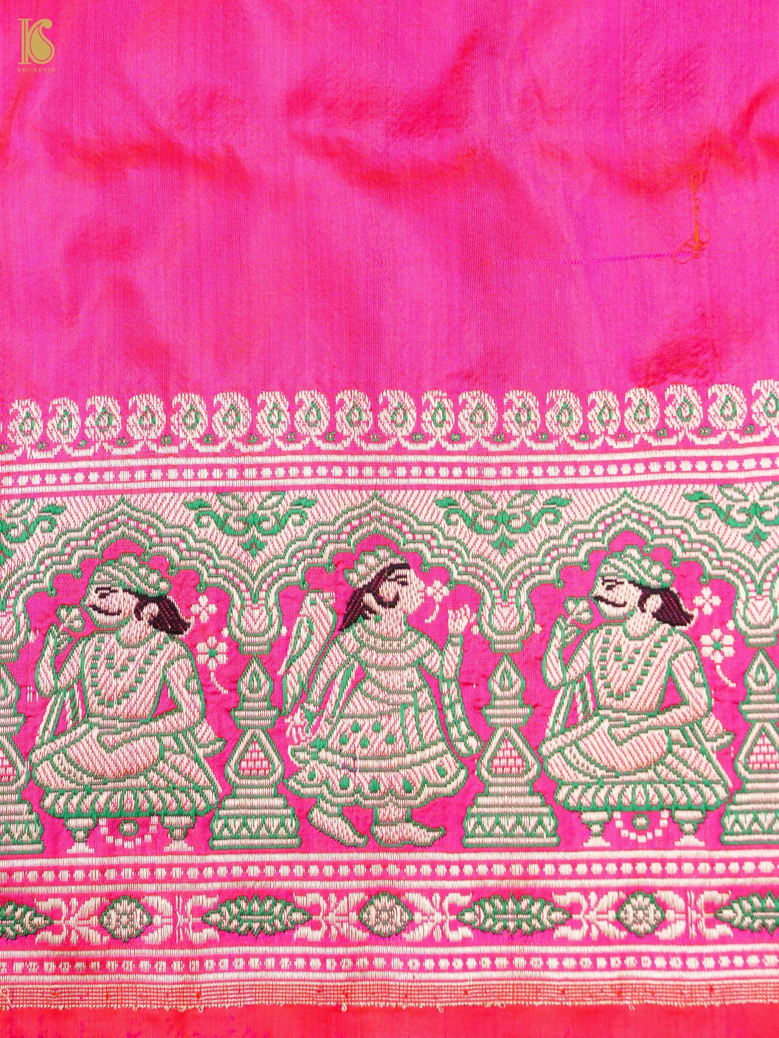 Handloom Baluchari Banarasi Katan Silk Shikargah Saree