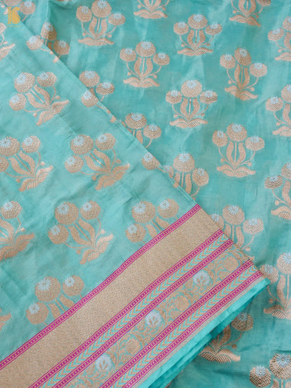 Handloom Banarasi Pure Silk Tissue Saree