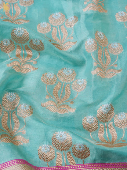 Handloom Banarasi Pure Silk Tissue Saree