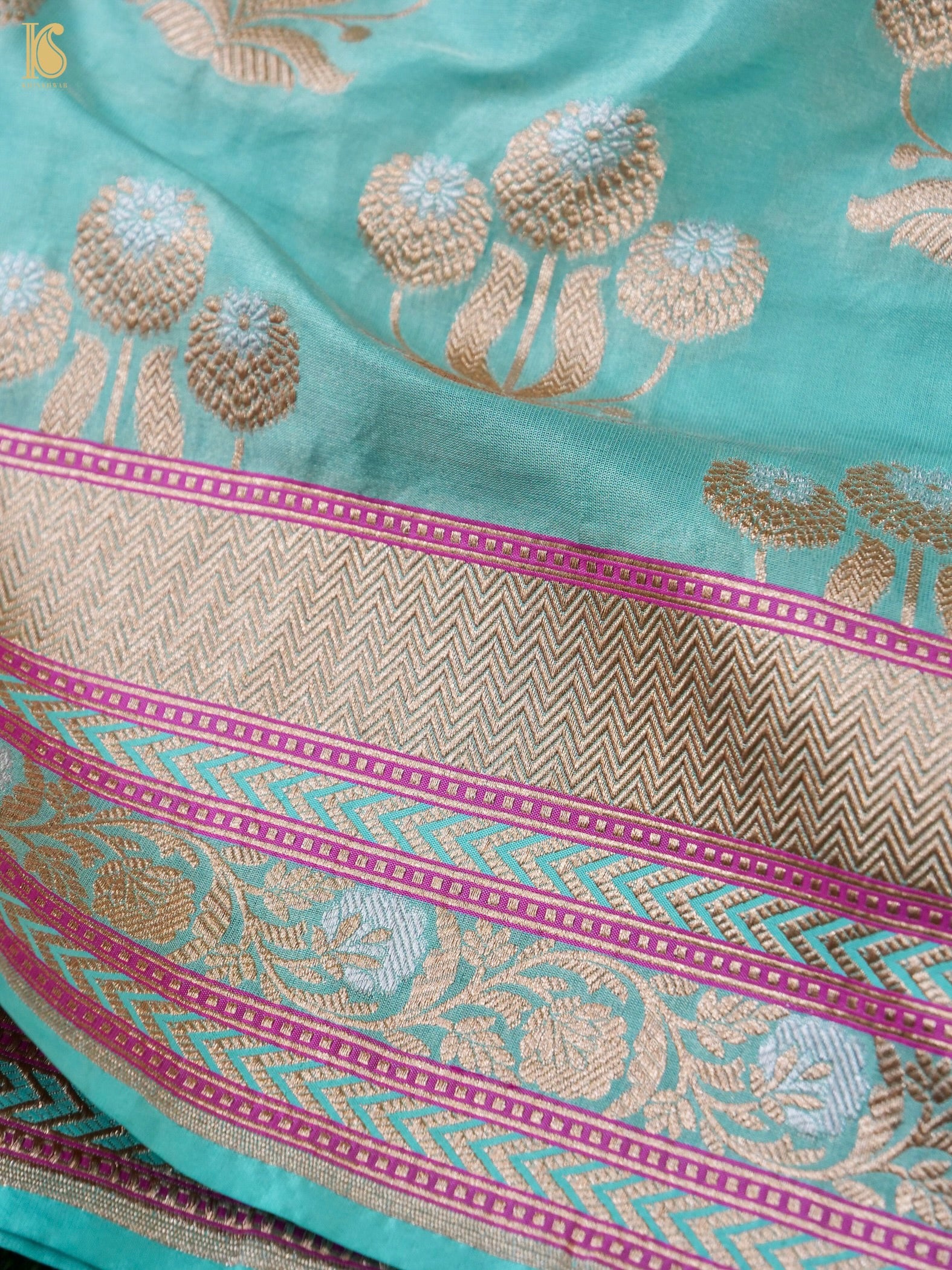 Handloom Banarasi Pure Silk Tissue Saree