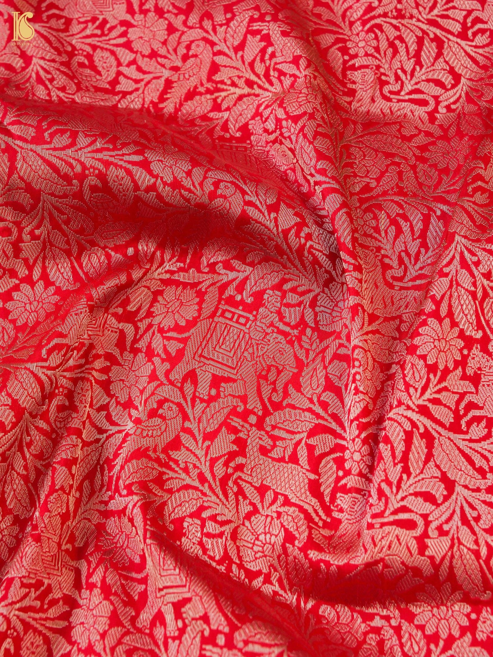 Handloom Baluchari Banarasi Katan Silk Shikargah Saree