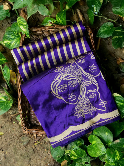 Handloom Banarasi Silk Tanchoi Face Saree