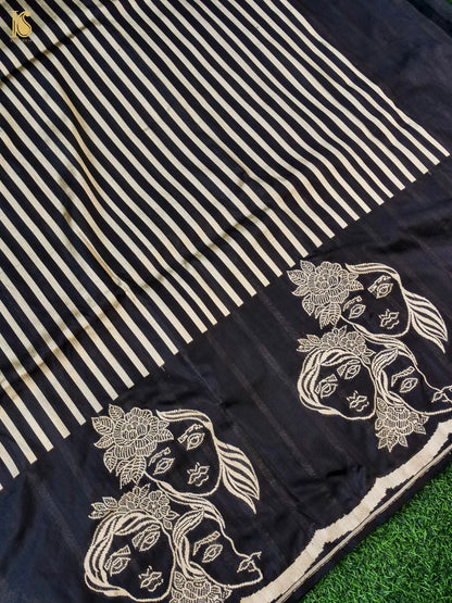 Handloom Banarasi Silk Tanchoi Face Saree