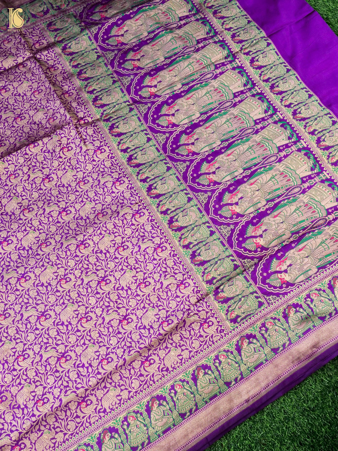 Handloom Baluchari Banarasi Katan Silk Saree