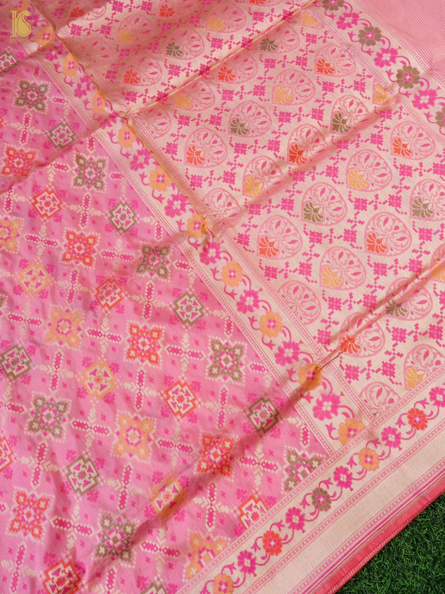 Handwoven Banarasi Katan Silk Patola Saree