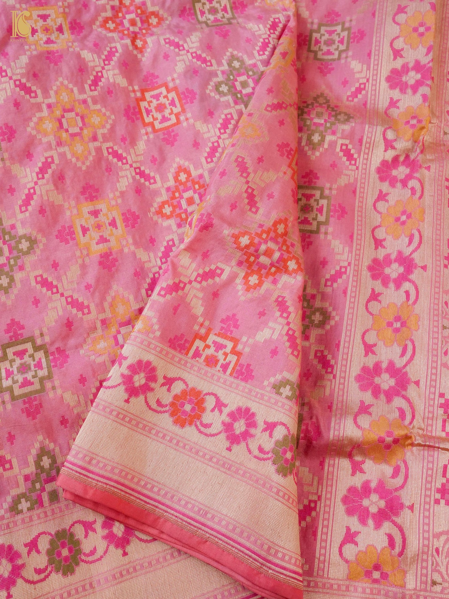 Handwoven Banarasi Katan Silk Patola Saree