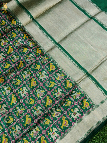 Handwoven Banarasi Katan Silk Patola Saree