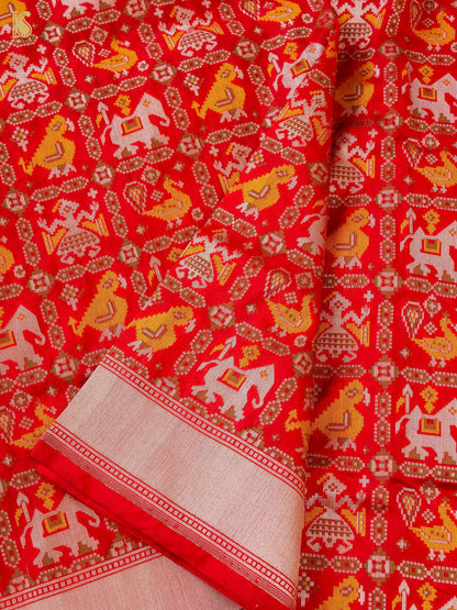 Handwoven Banarasi Katan Silk Patola Saree