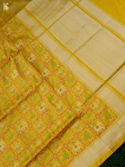 Handwoven Banarasi Katan Silk Patola Saree