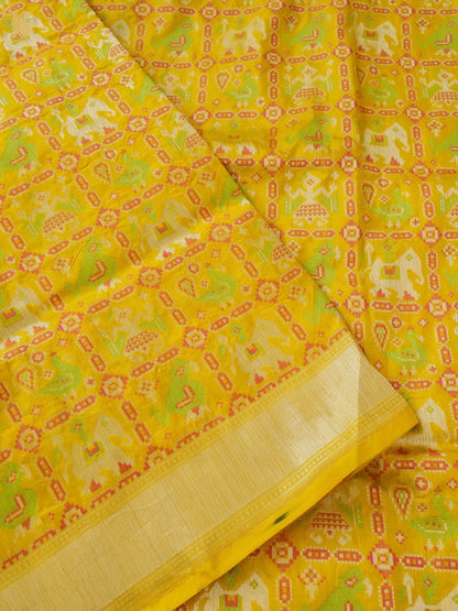 Handwoven Banarasi Katan Silk Patola Saree