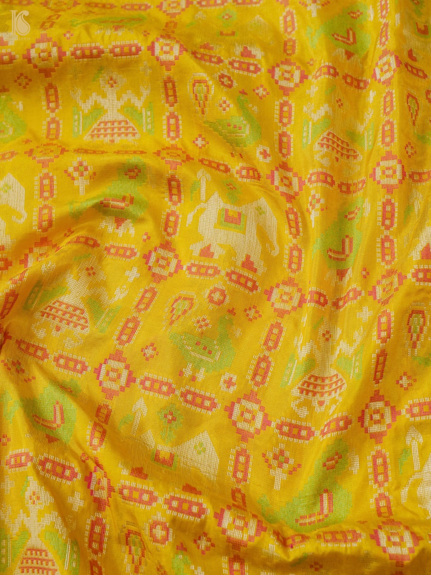 Handwoven Banarasi Katan Silk Patola Saree