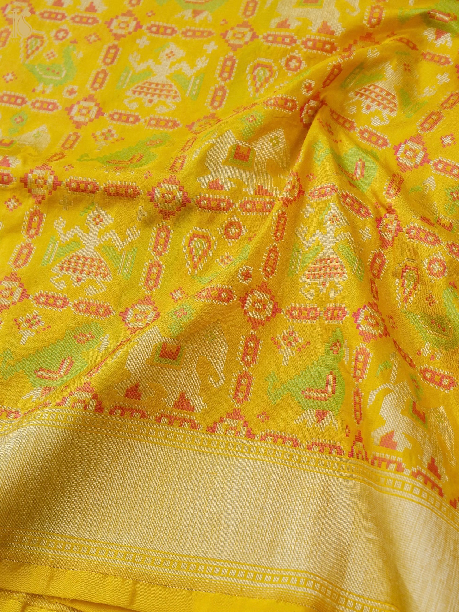 Handwoven Banarasi Katan Silk Patola Saree