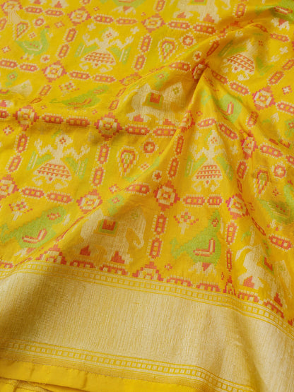 Handwoven Banarasi Katan Silk Patola Saree