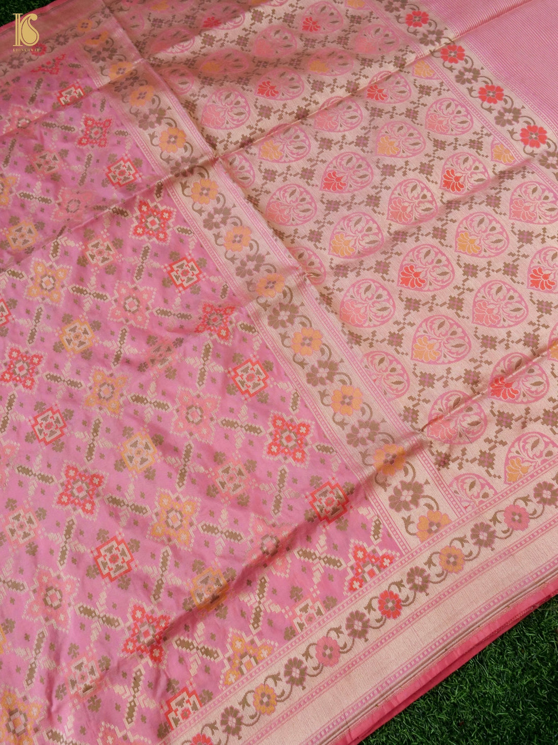 Handwoven Banarasi Katan Silk Patola Saree