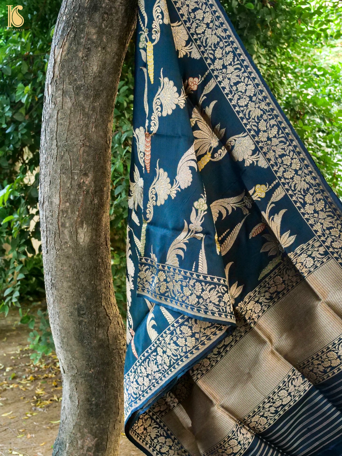 Handwoven Banarasi Katan Silk Kadwa Dupatta