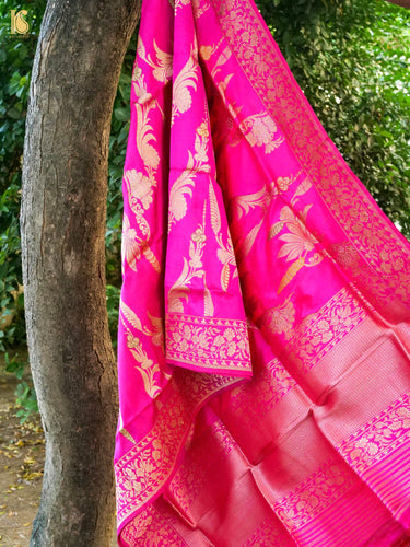 Handwoven Banarasi Katan Silk Kadwa Dupatta