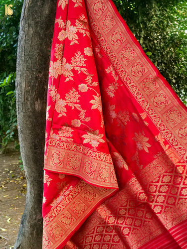 Handwoven Banarasi Katan Silk Kadwa Dupatta