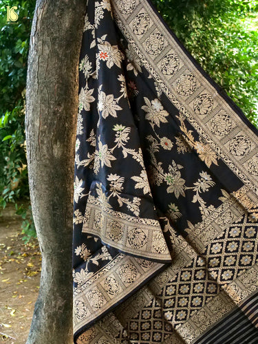 Handwoven Banarasi Katan Silk Kadwa Dupatta