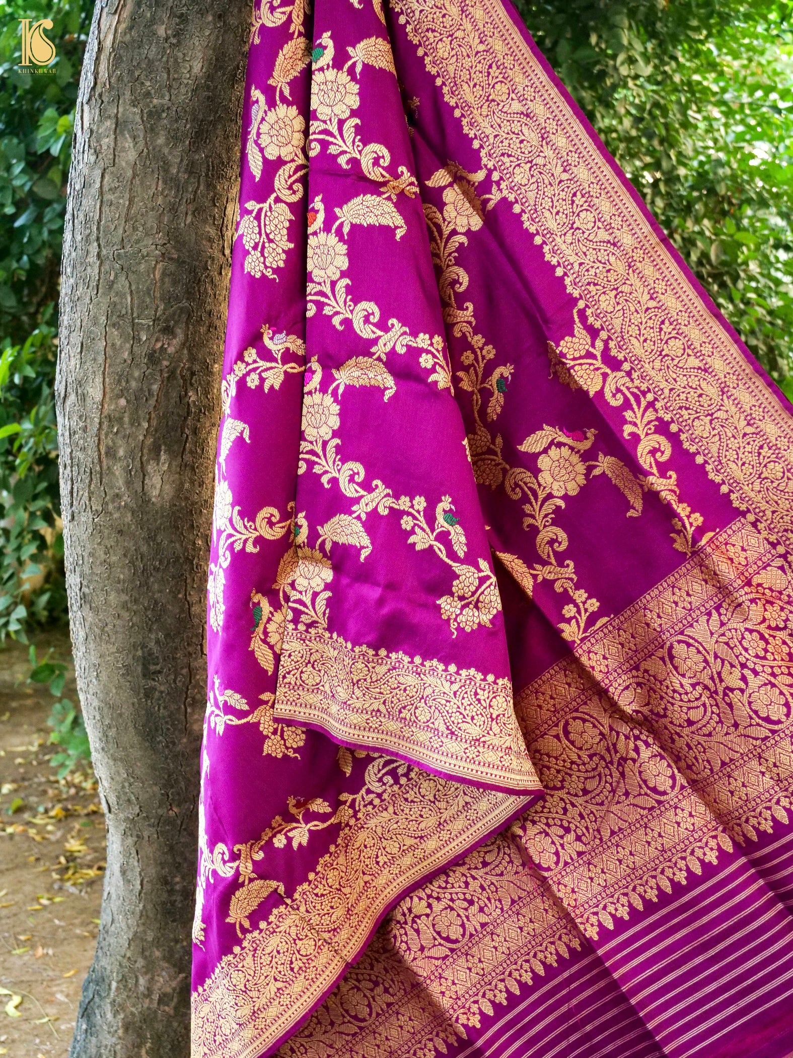 Handwoven Banarasi Katan Silk Kadwa Dupatta