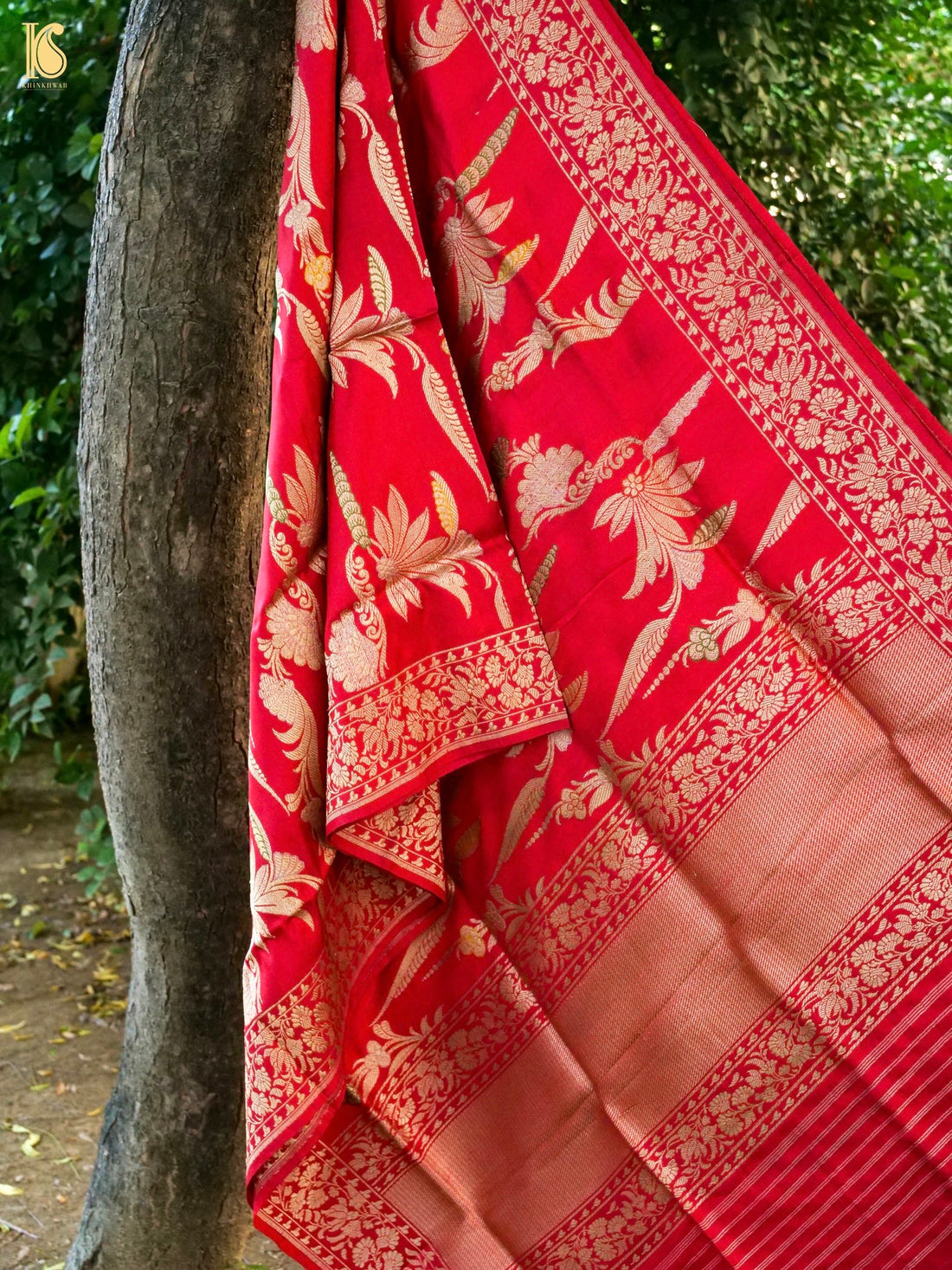 Handwoven Banarasi Katan Silk Kadwa Dupatta