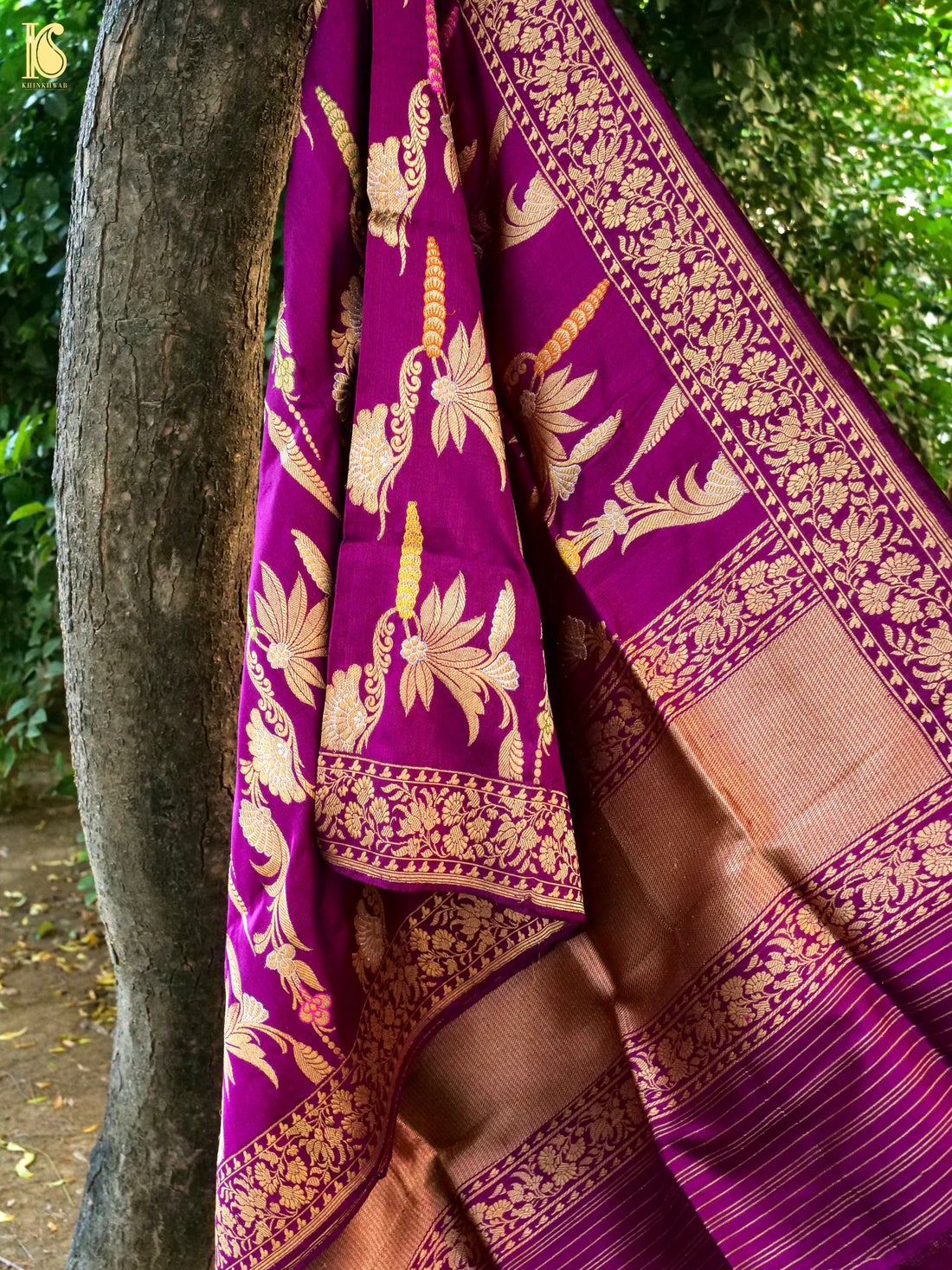 Handwoven Banarasi Katan Silk Kadwa Dupatta