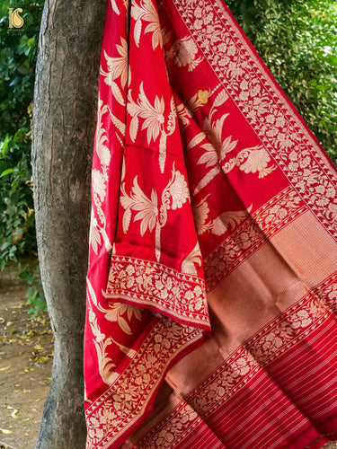 Handwoven Banarasi Katan Silk Kadwa Dupatta