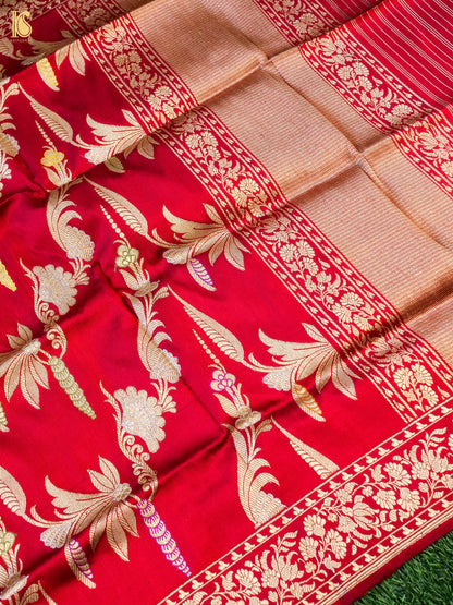 Handwoven Banarasi Katan Silk Kadwa Dupatta