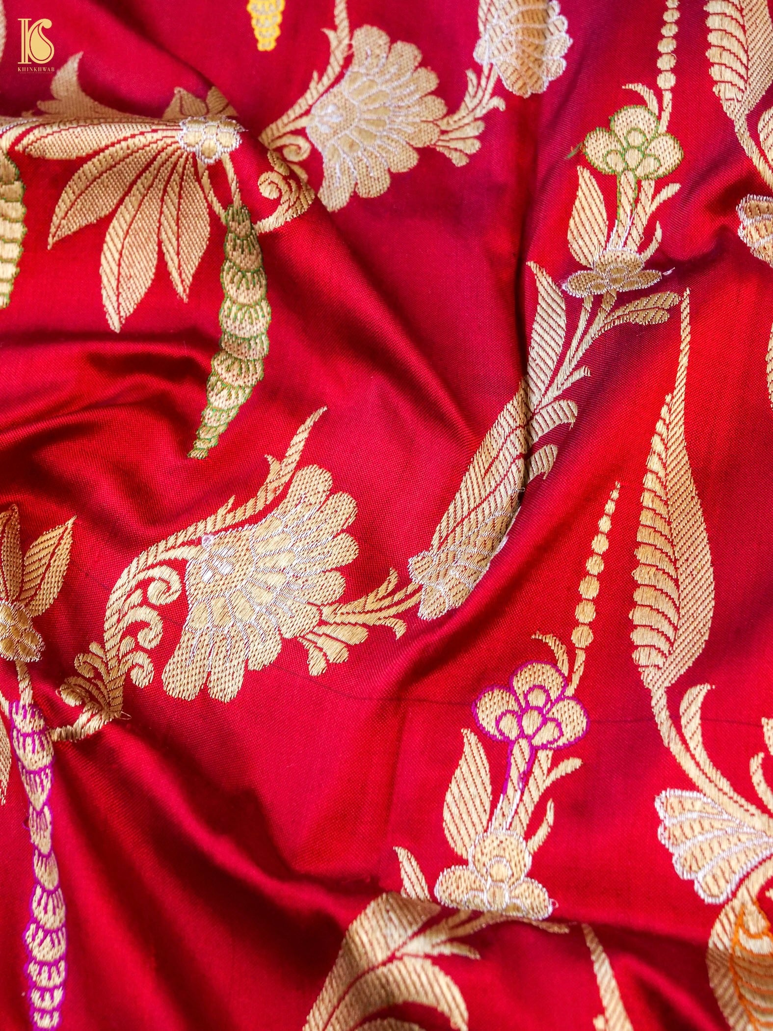 Handwoven Banarasi Katan Silk Kadwa Dupatta