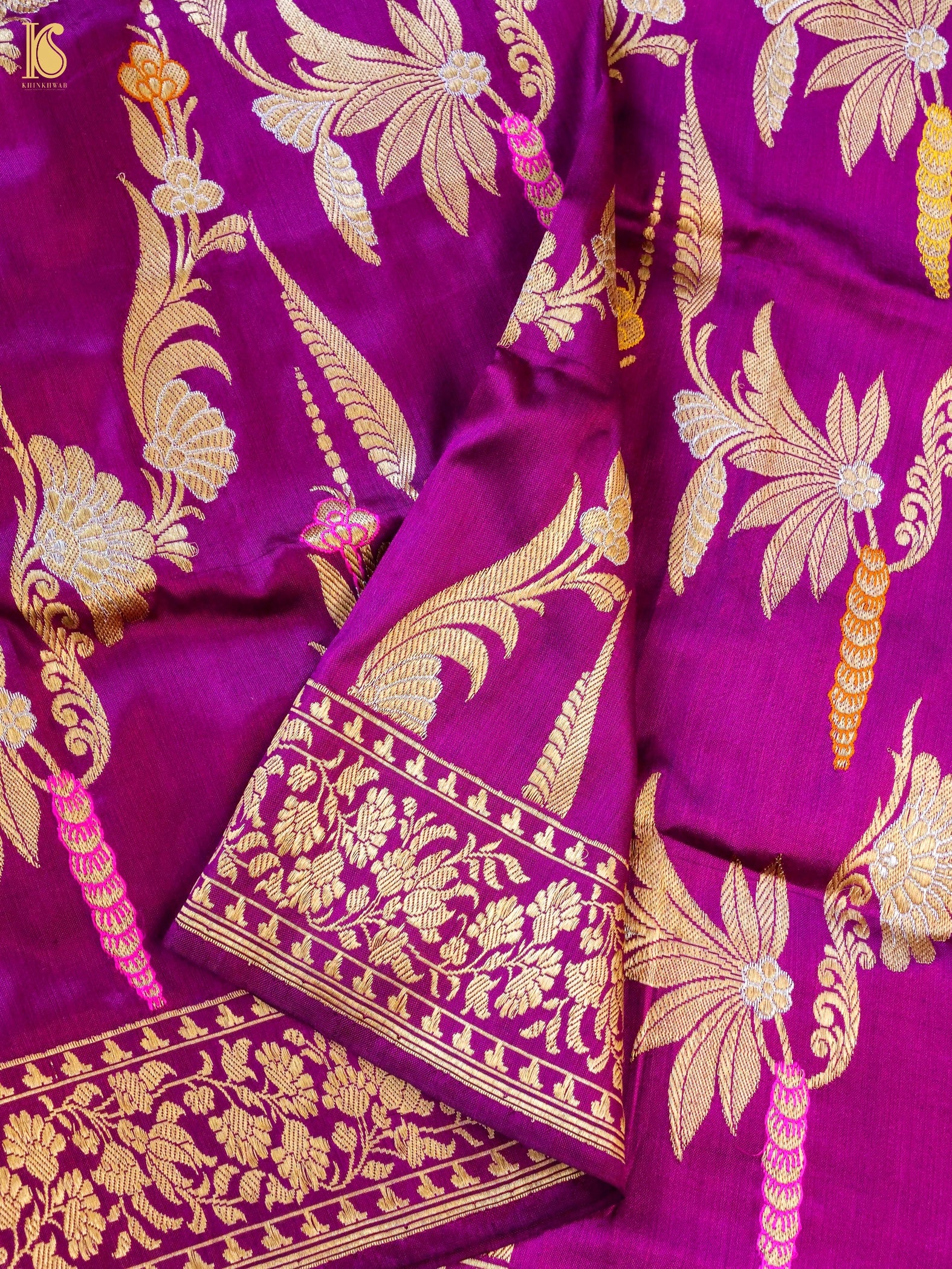 Handwoven Banarasi Katan Silk Kadwa Dupatta