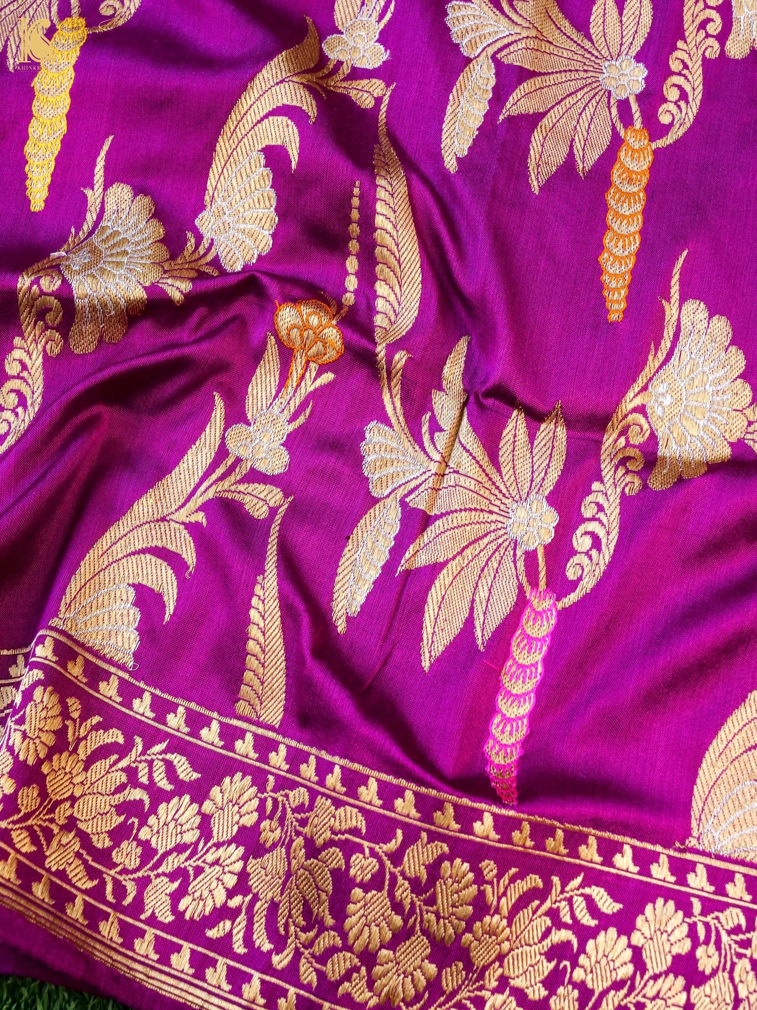 Handwoven Banarasi Katan Silk Kadwa Dupatta