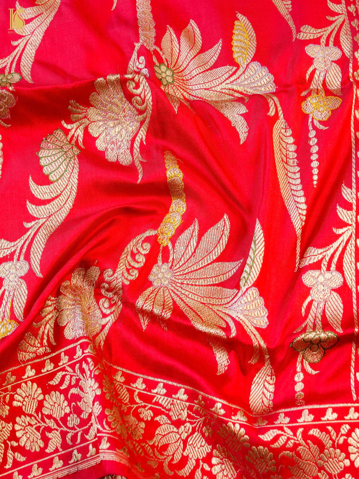 Handwoven Banarasi Katan Silk Kadwa Dupatta