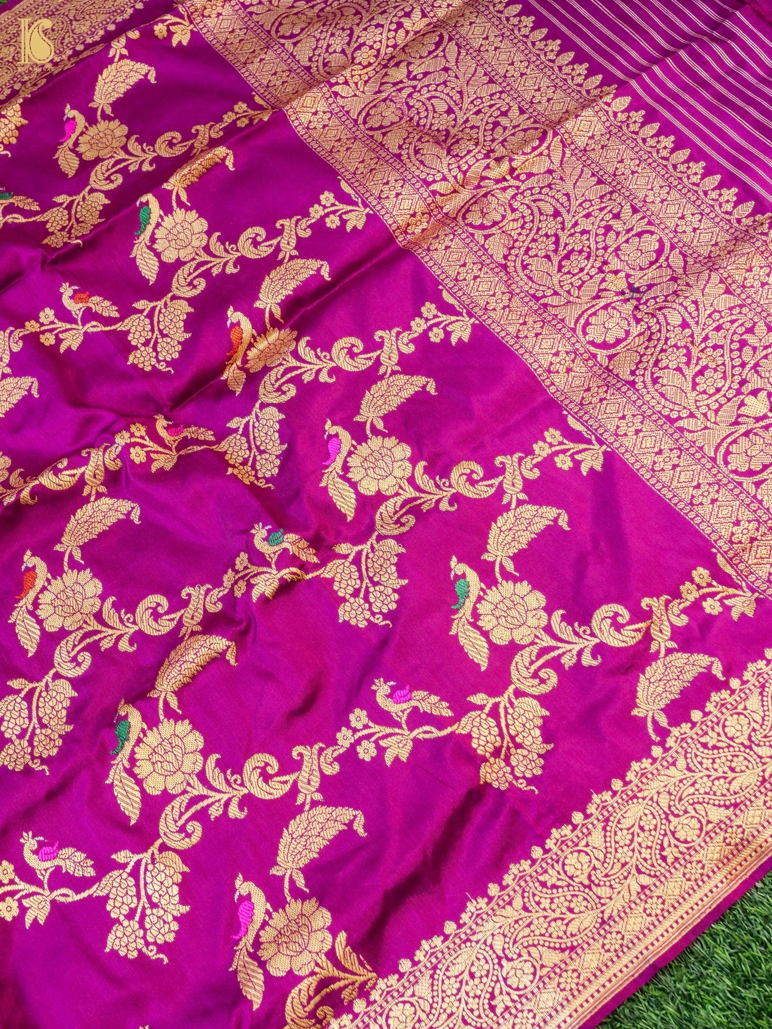 Handwoven Banarasi Katan Silk Kadwa Dupatta