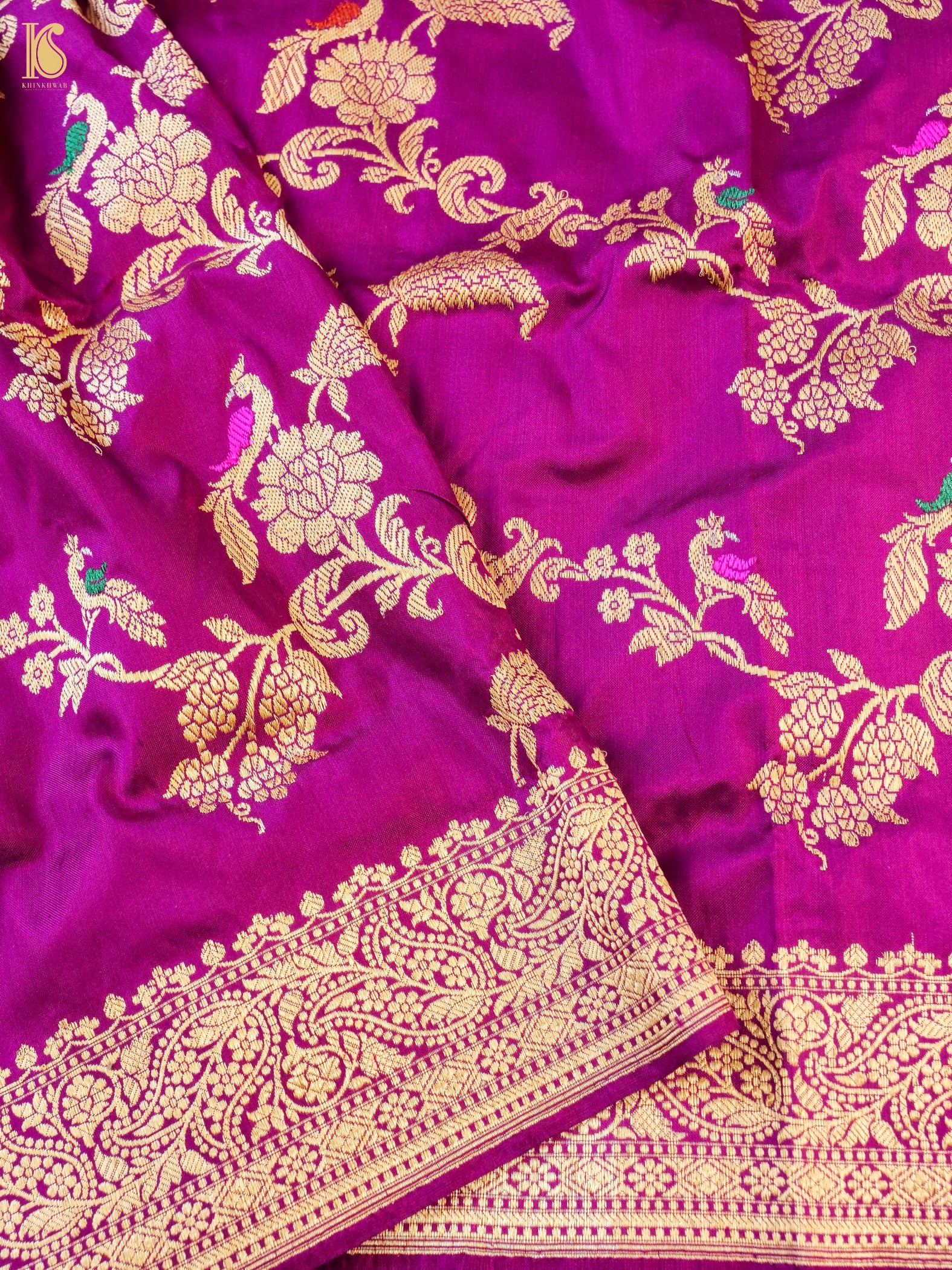 Handwoven Banarasi Katan Silk Kadwa Dupatta