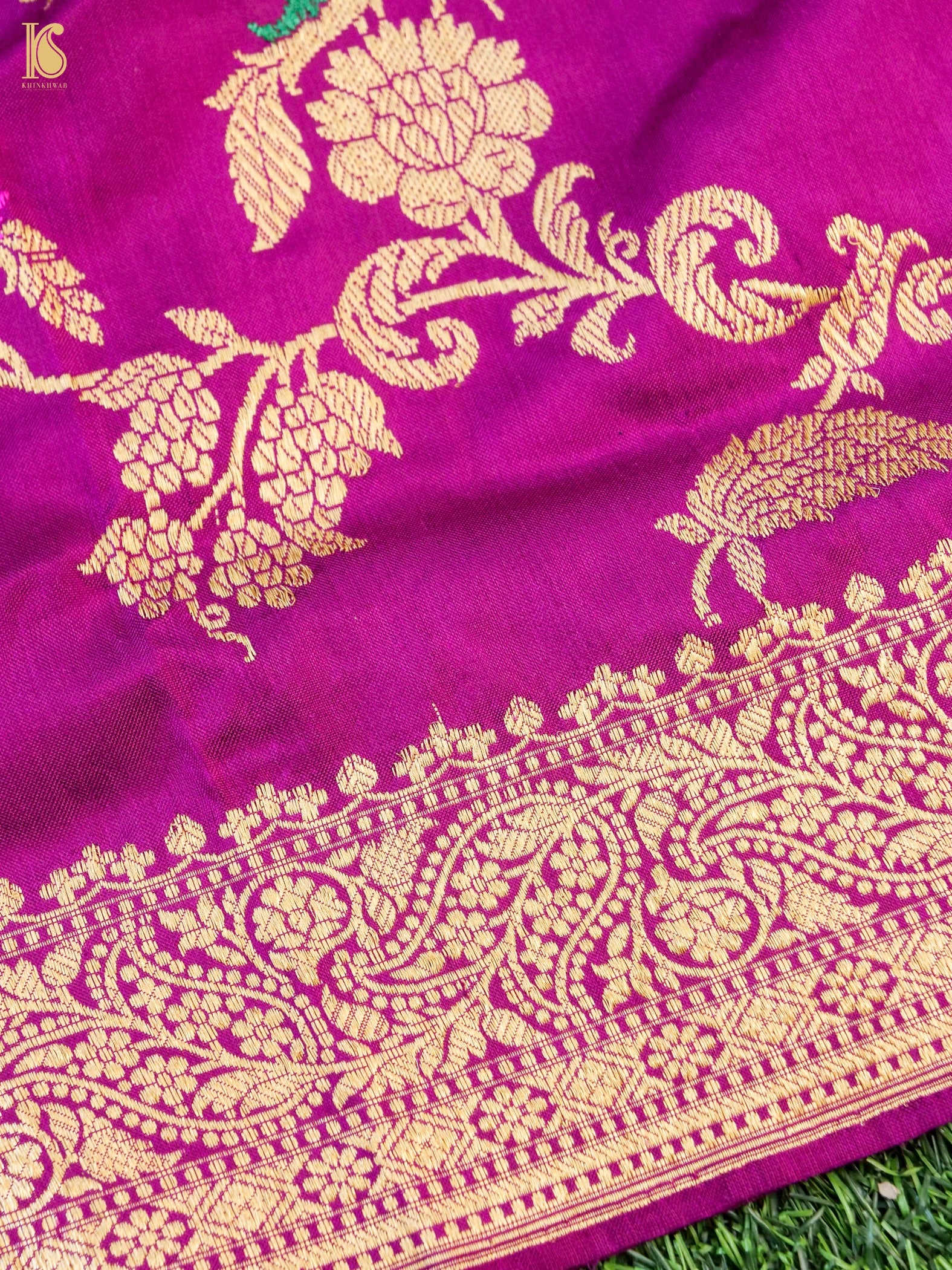 Handwoven Banarasi Katan Silk Kadwa Dupatta