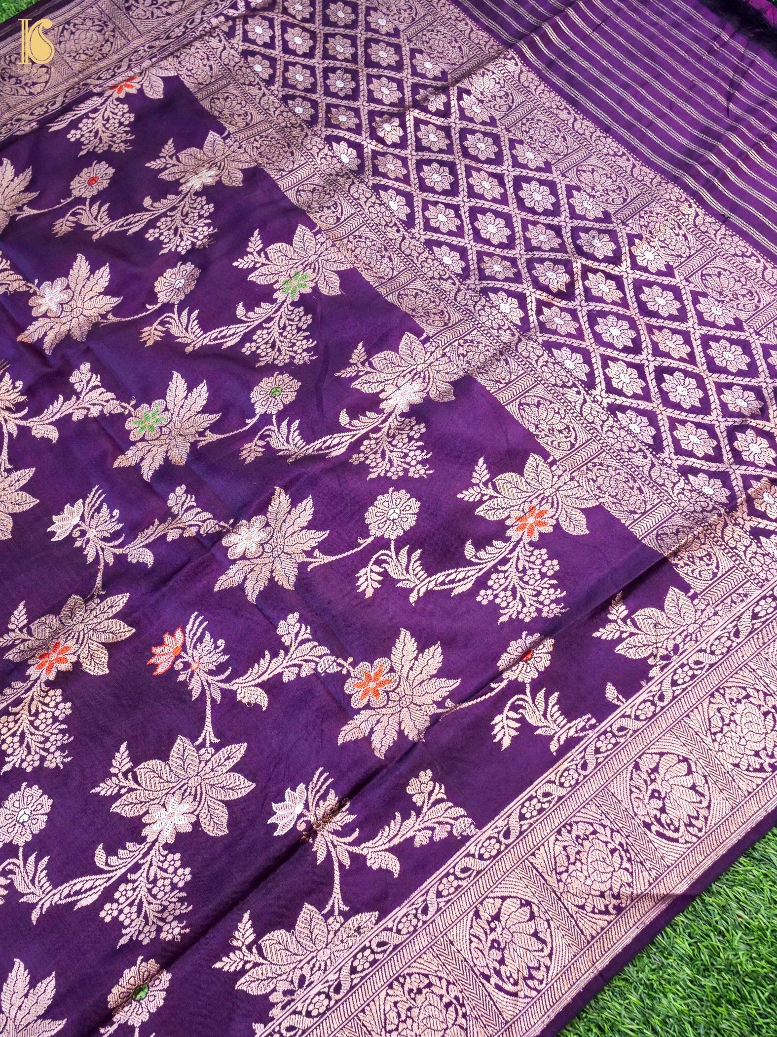 Handwoven Banarasi Katan Silk Kadwa Dupatta