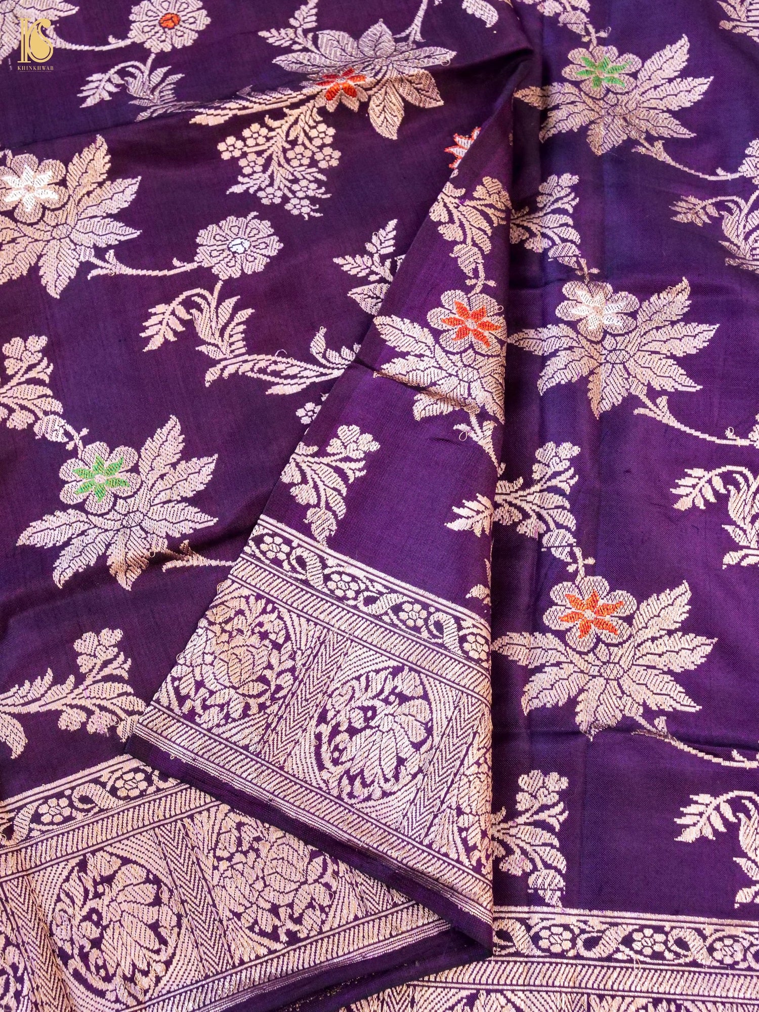 Handwoven Banarasi Katan Silk Kadwa Dupatta