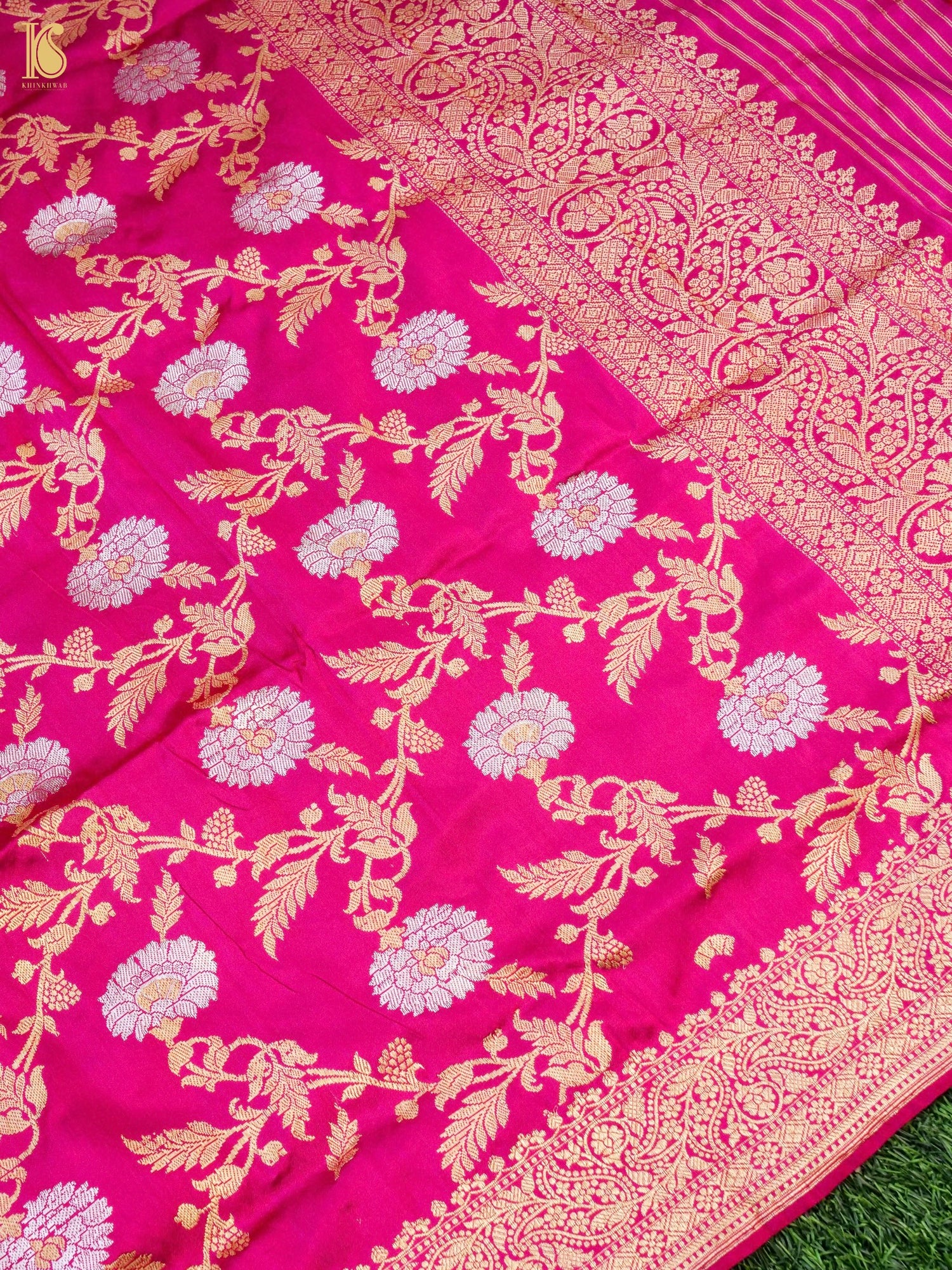 Handwoven Banarasi Katan Silk Kadwa Dupatta