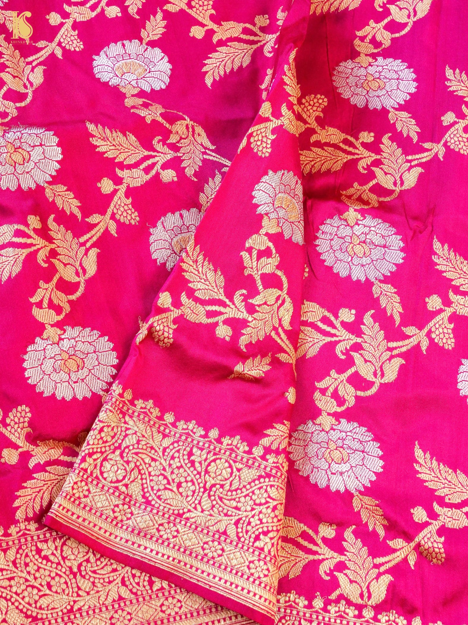 Handwoven Banarasi Katan Silk Kadwa Dupatta