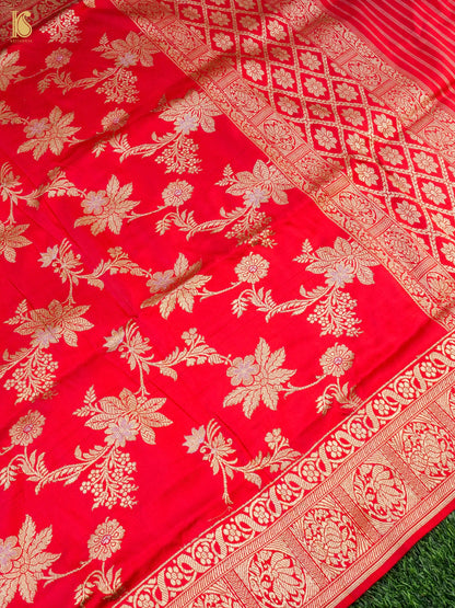 Handwoven Banarasi Katan Silk Kadwa Dupatta