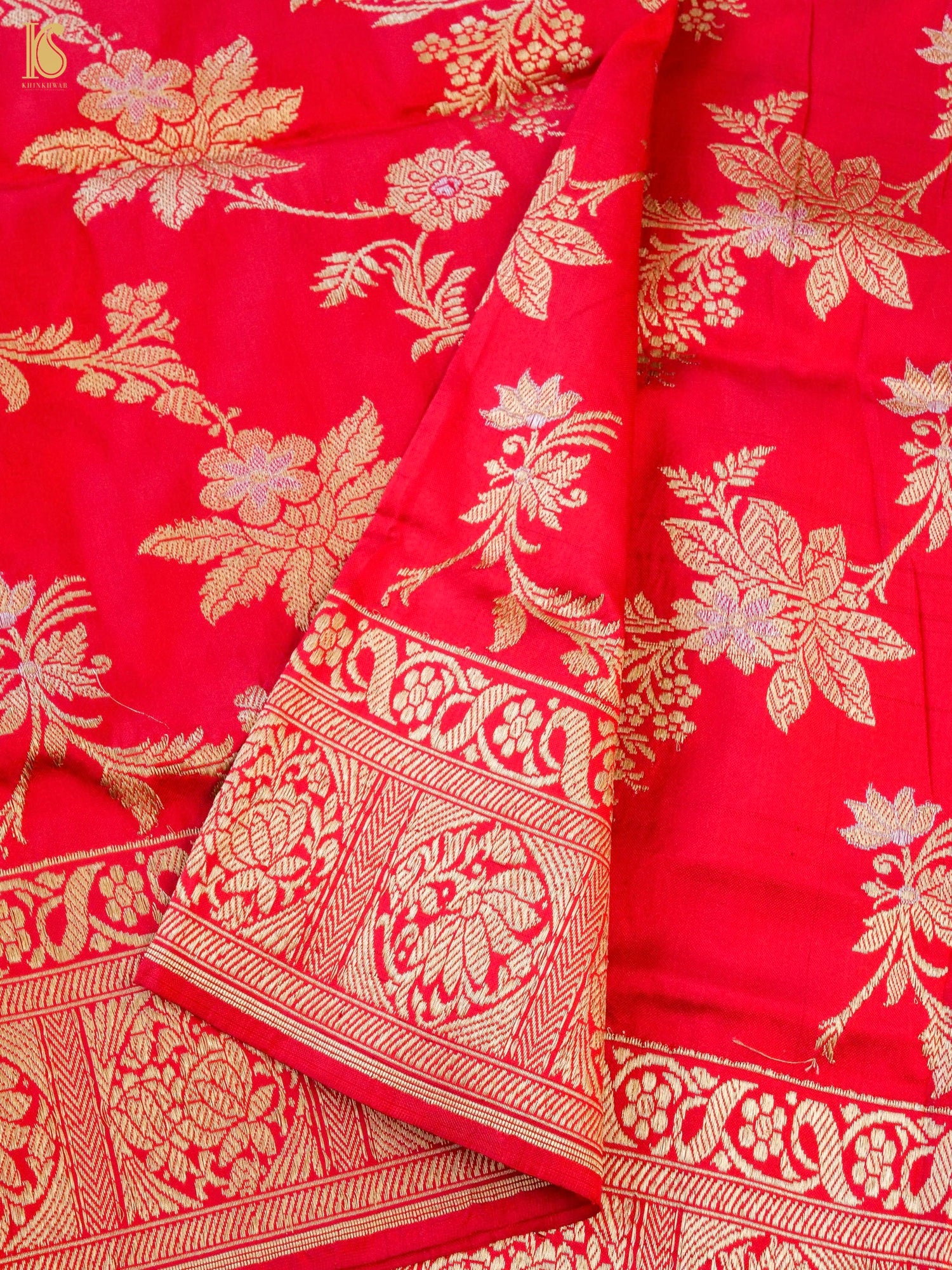 Handwoven Banarasi Katan Silk Kadwa Dupatta