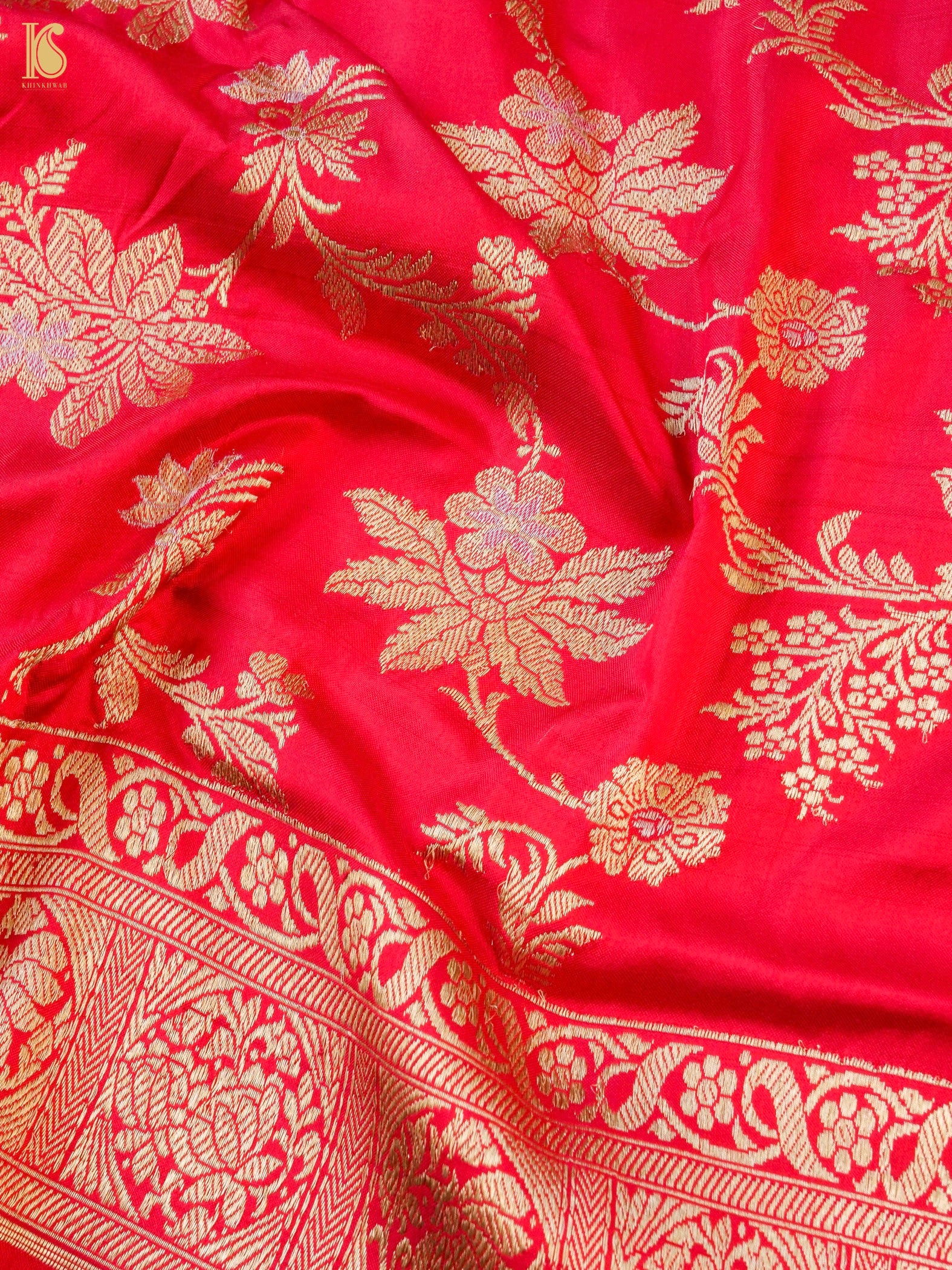 Handwoven Banarasi Katan Silk Kadwa Dupatta