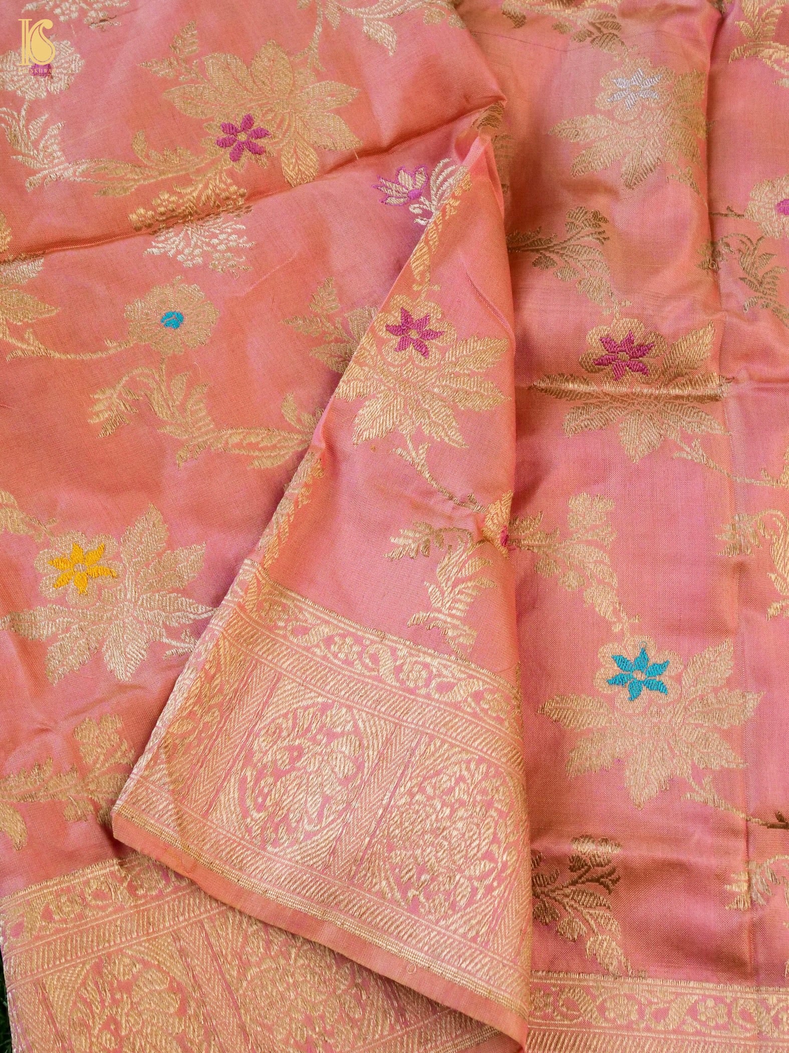 Handwoven Banarasi Katan Silk Kadwa Dupatta