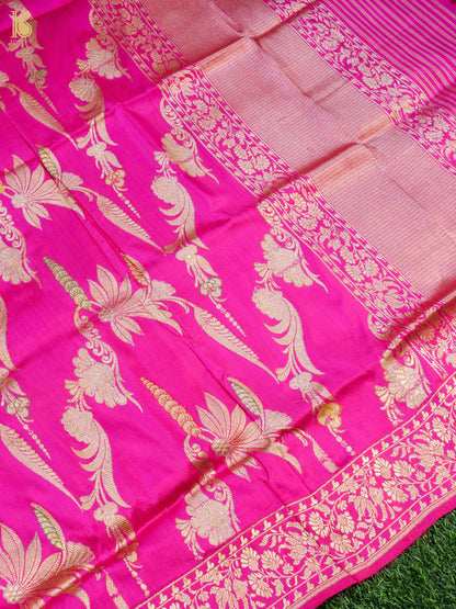 Handwoven Banarasi Katan Silk Kadwa Dupatta