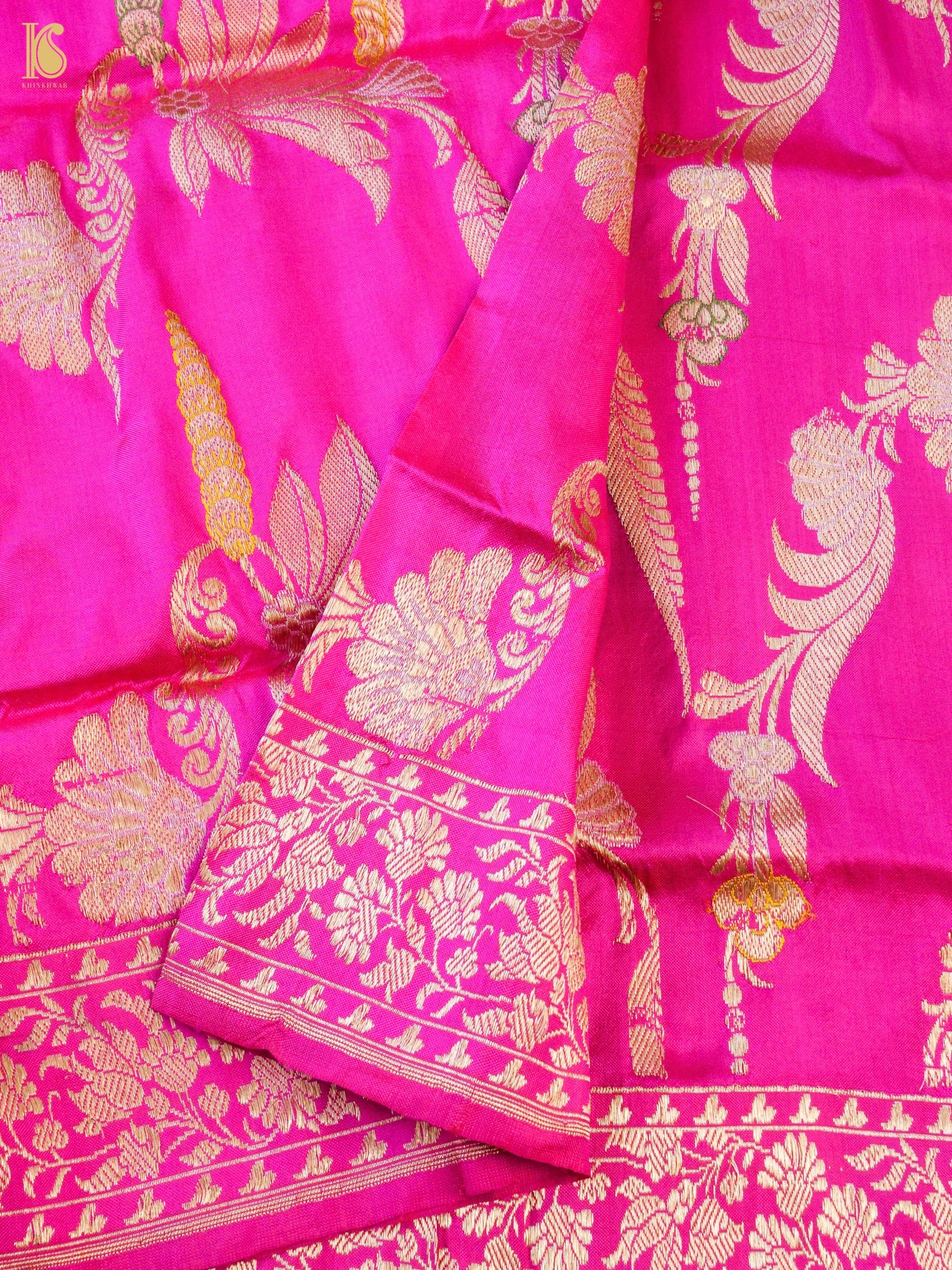 Handwoven Banarasi Katan Silk Kadwa Dupatta