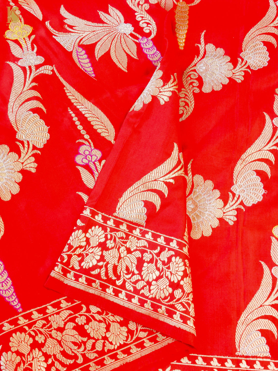 Handwoven Banarasi Katan Silk Kadwa Dupatta