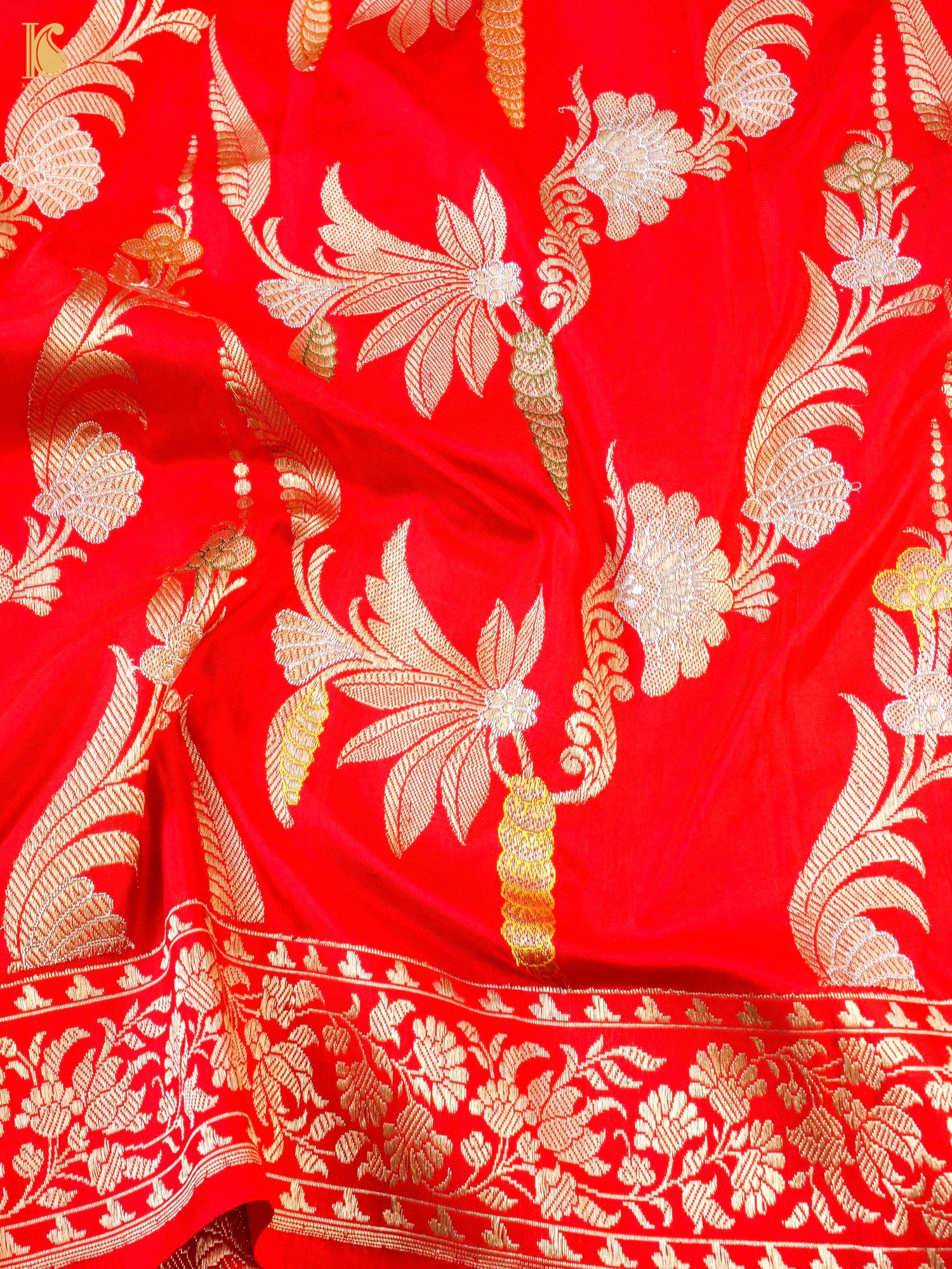 Handwoven Banarasi Katan Silk Kadwa Dupatta